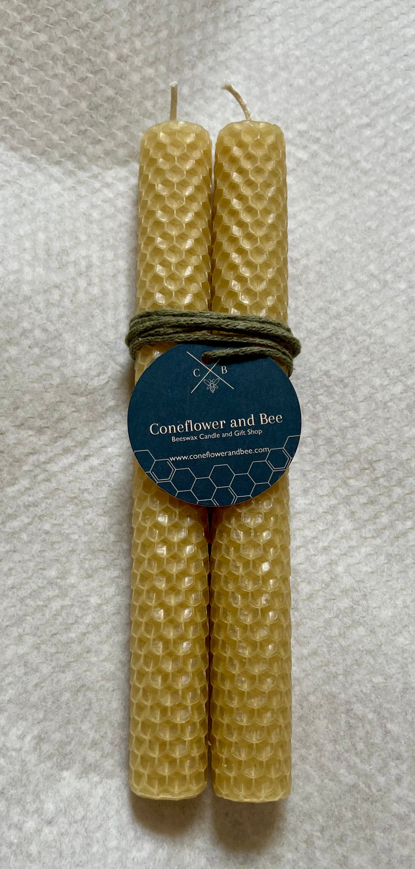 Honeycomb Beeswax Tapers