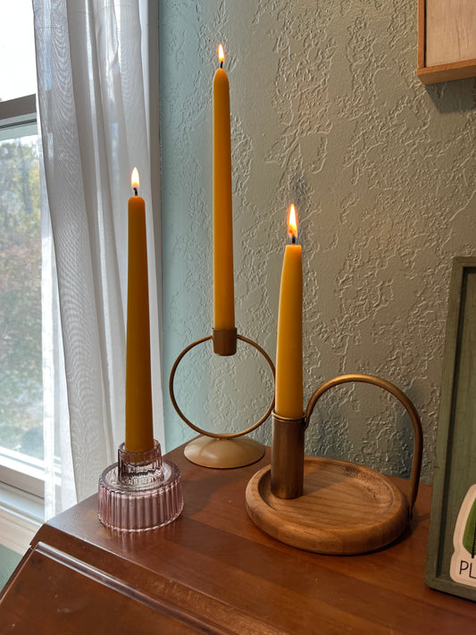 Beeswax Tapers